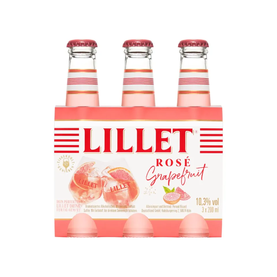 Lillet Rosé Grapefruit Aperitif 3x200 ml Mix
