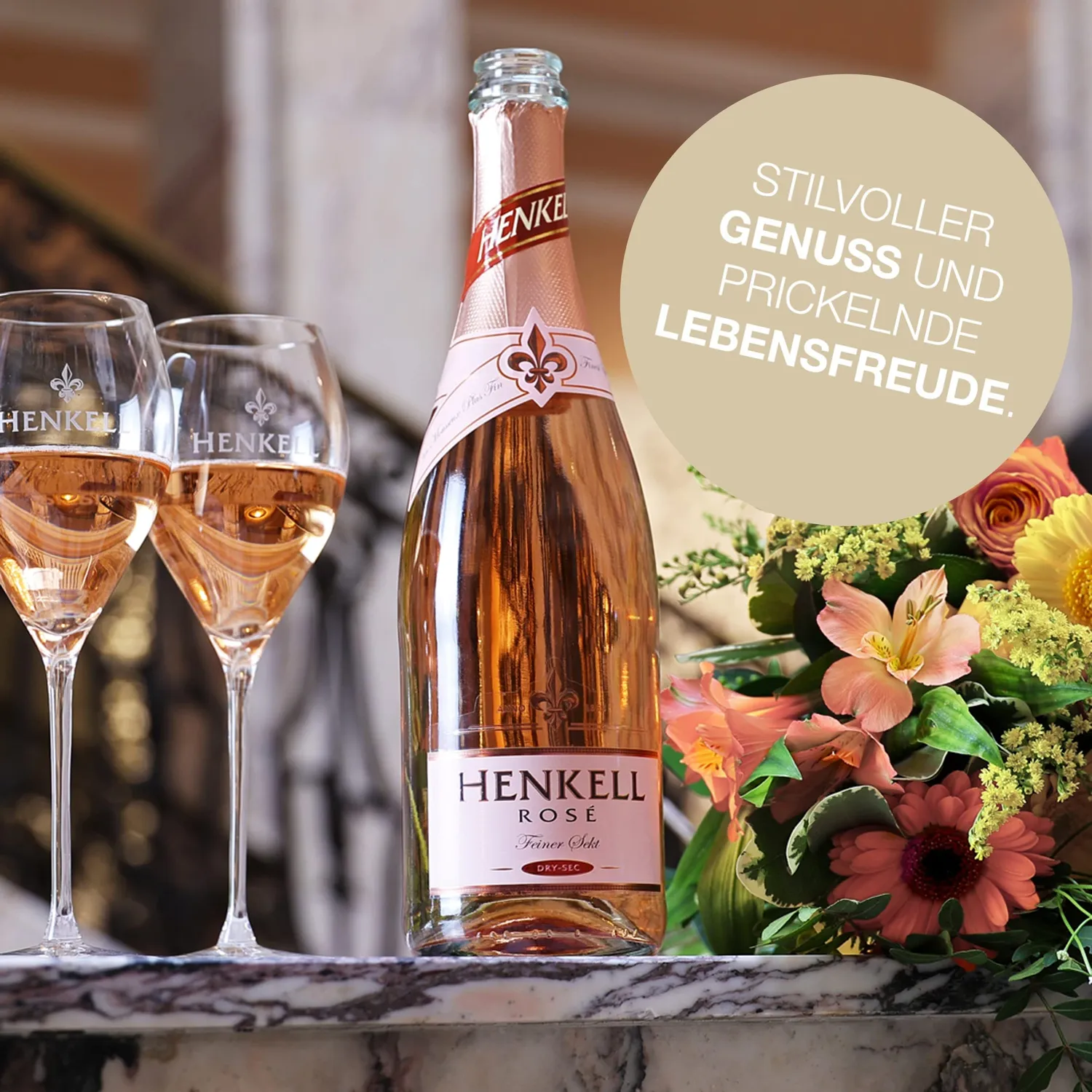 Henkell Rosé Trocken Sekt 0,75 l vegan beerig