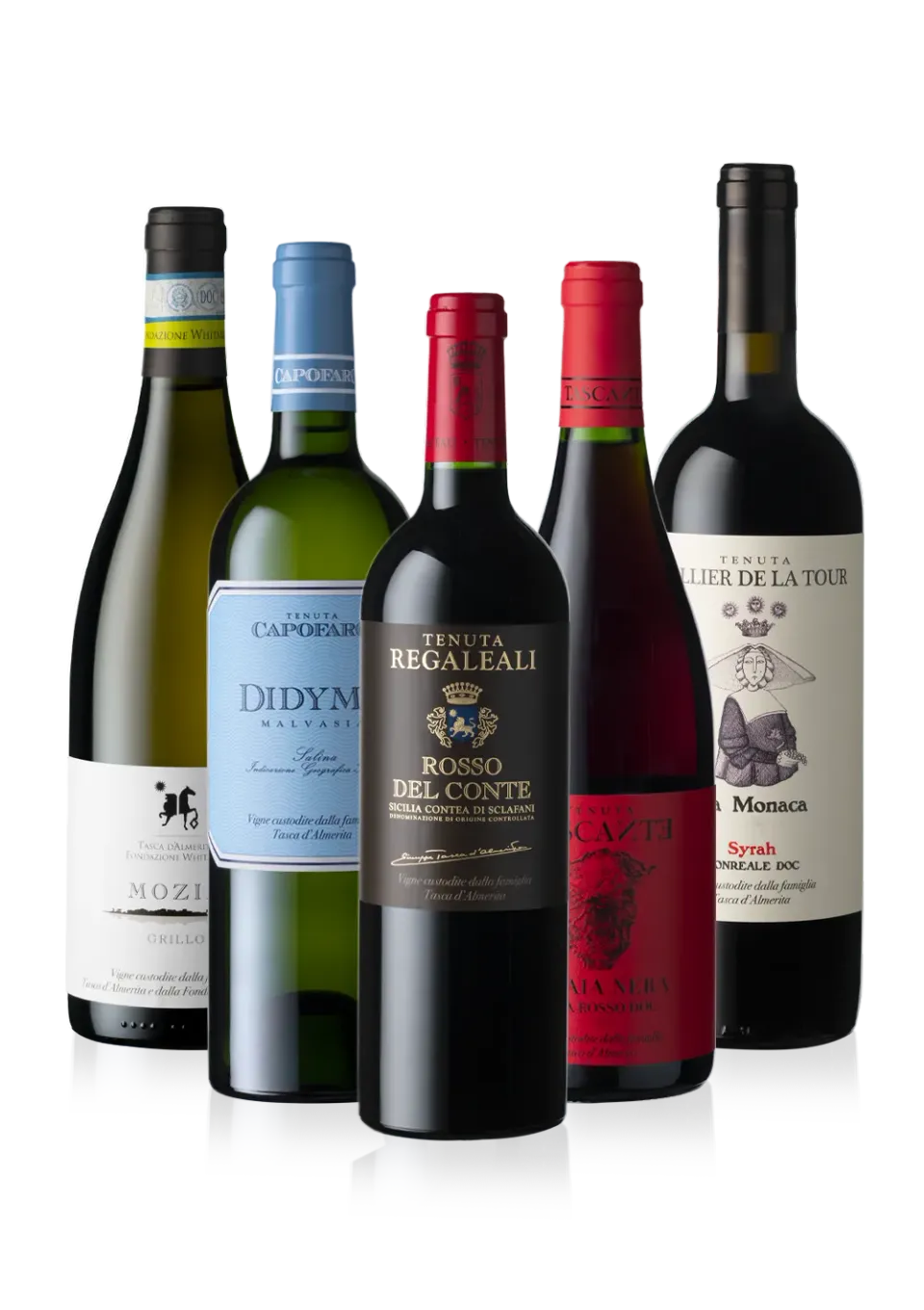 Tasca d'Almerita Sizilien Weinset 5x0,75l trocken