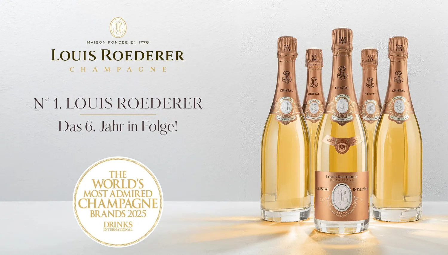 Louis Roederer Cristal Rosé 2014 Champagner 0,75 l trocken