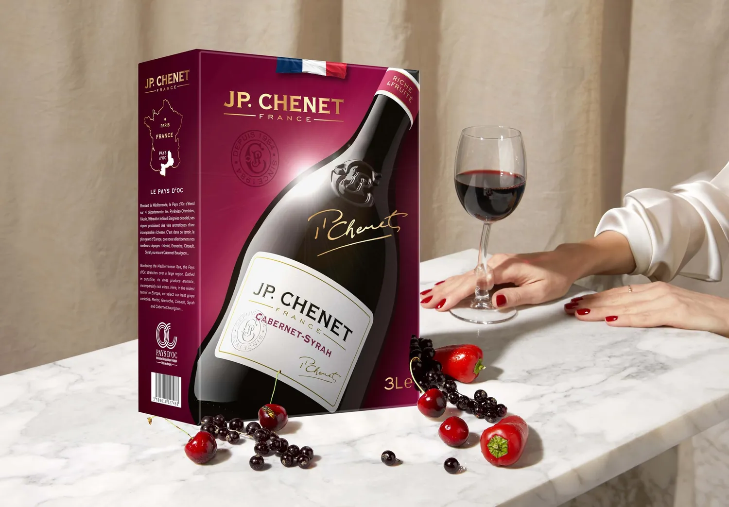 J.P. Chenet Original Cabernet Syrah Rotwein 3 l Bag-in-Box