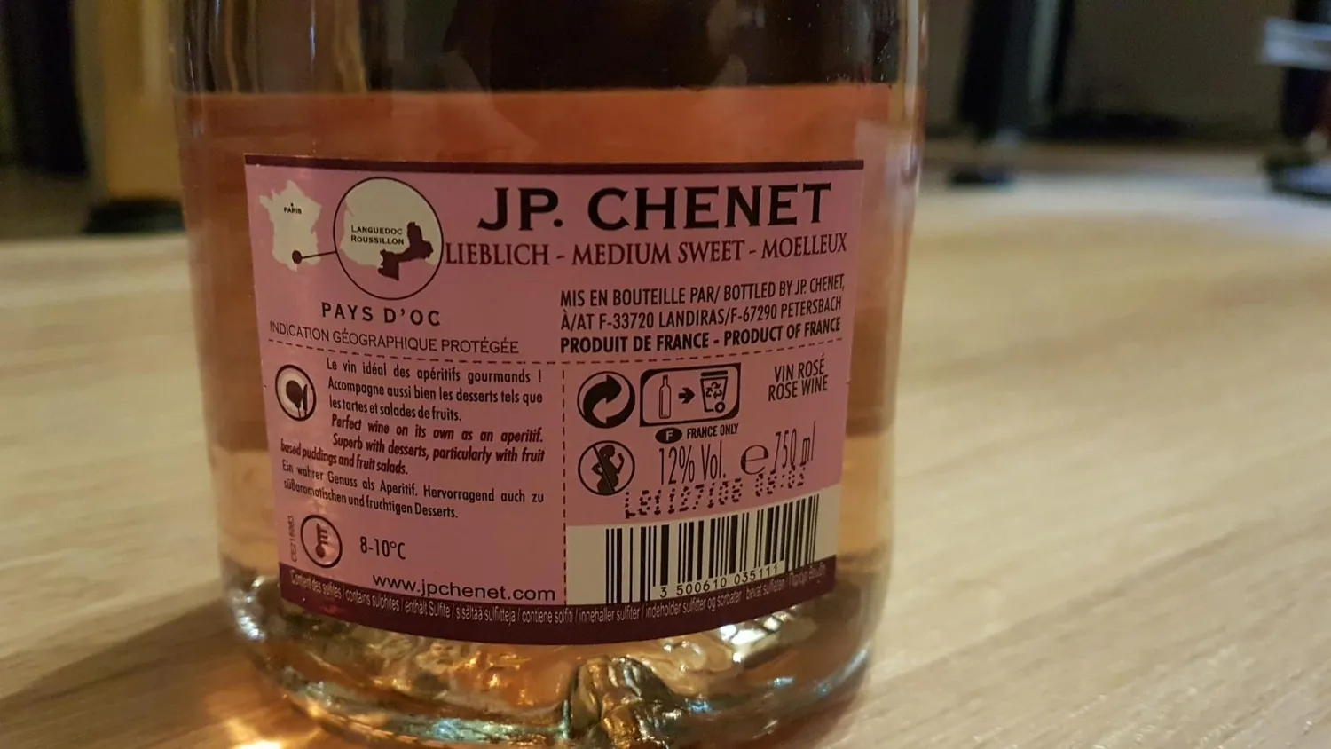 J.P. Chenet Delicious Rosé lieblich 6x0,75L süß