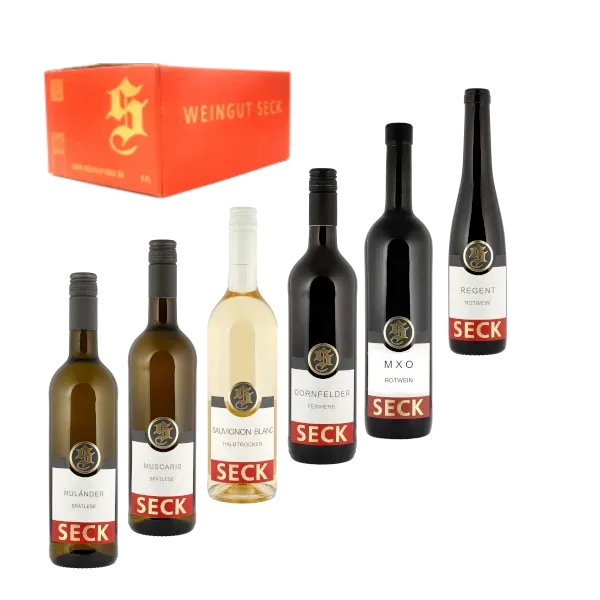 Weingut Seck Probepaket Wein fruchtig-mild 6 Flaschen