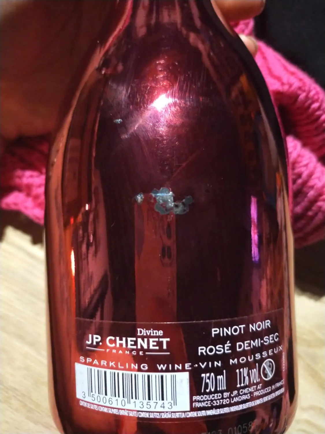 J.P. Chenet Divine Pink Pinot Noir Rosé-Sekt 0,75L halbtrocken