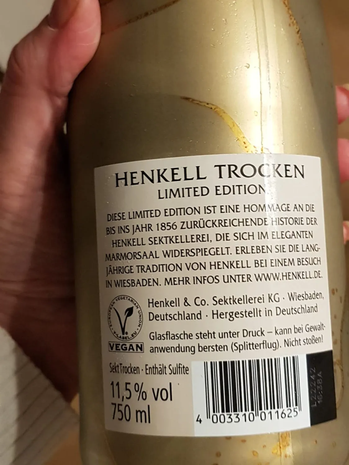 Henkell Trocken Premium Sekt 0,75L Chardonnay