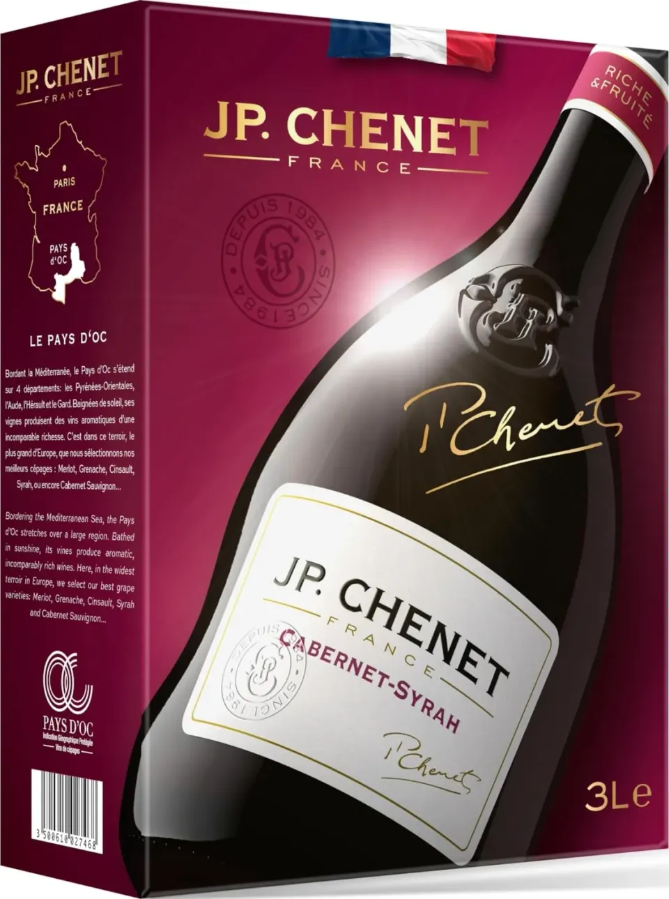 J.P. Chenet Original Cabernet Syrah Rotwein 3 l Bag-in-Box