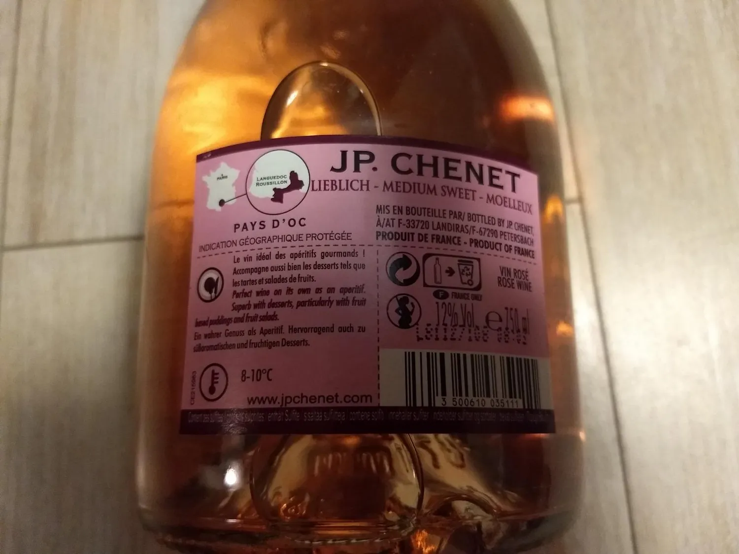 J.P. Chenet Delicious Rosé lieblich 6x0,75L süß