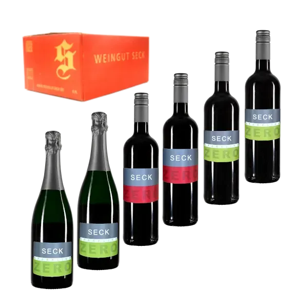 Weingut Seck Zero Probepaket alkoholfrei 6 Flaschen