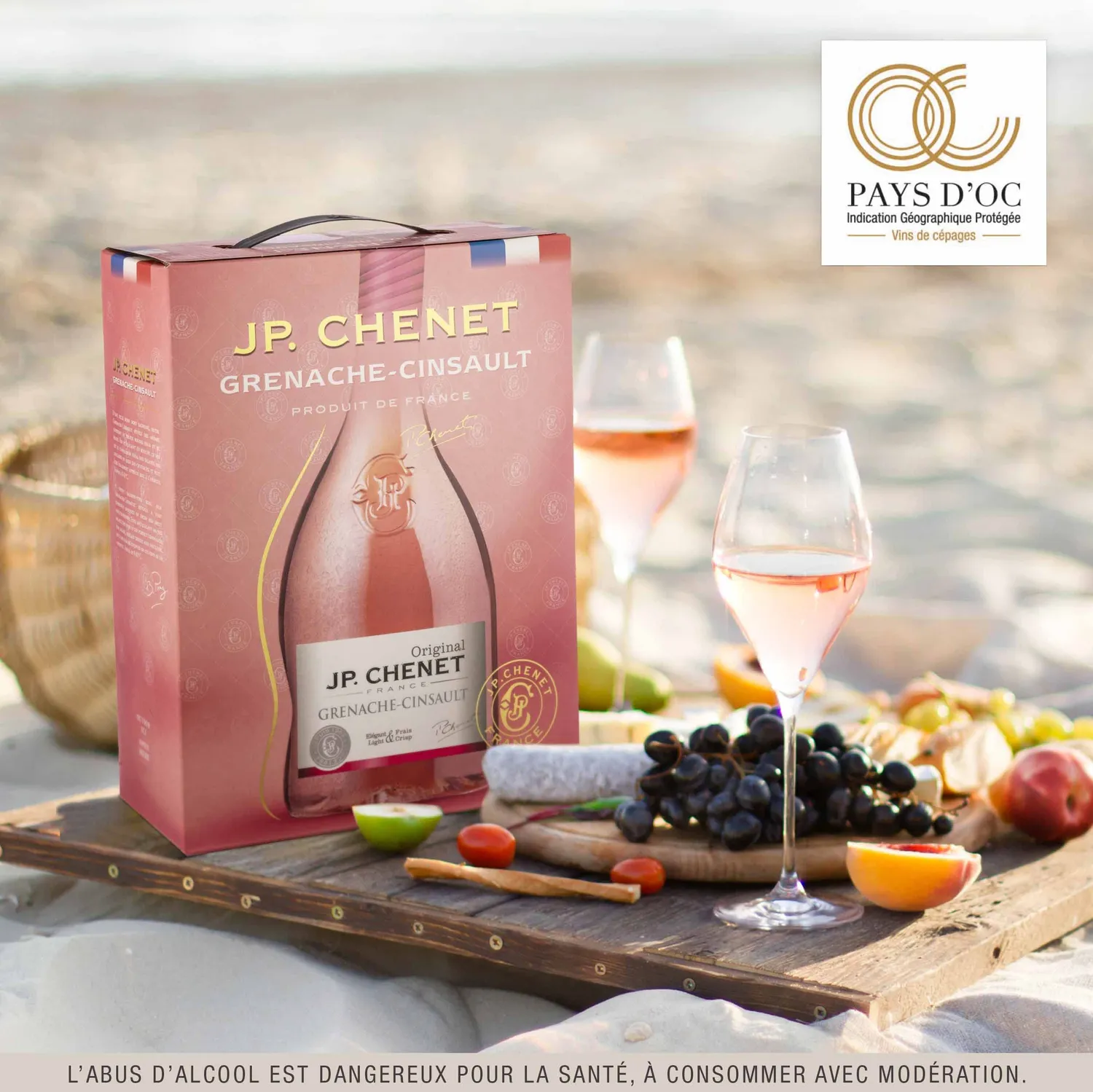 J.P. Chenet Original Grenache Cinsault Roséwein 5 l frisch
