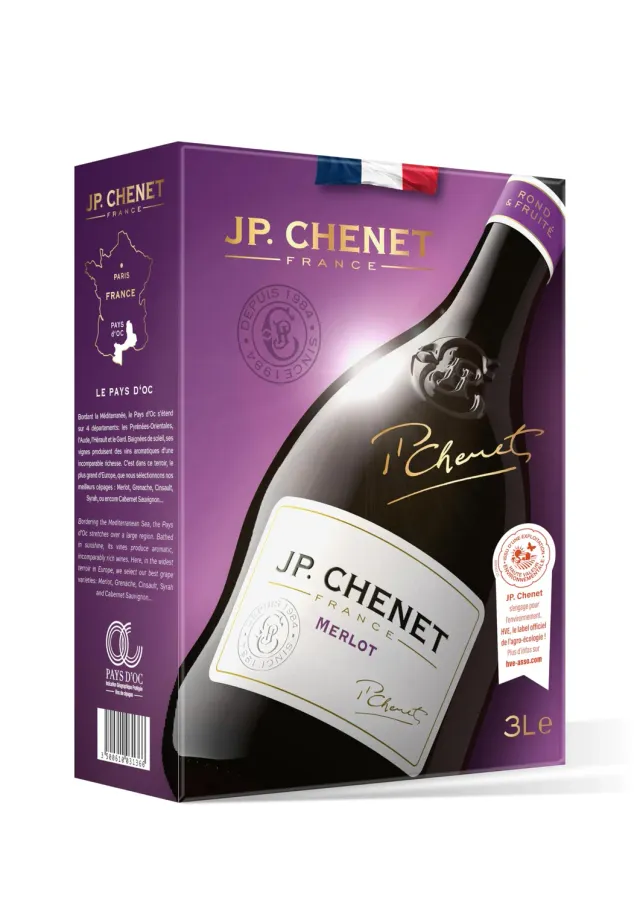 J.P. Chenet Original Merlot Rotwein 1x3L Bag in Box fruchtig