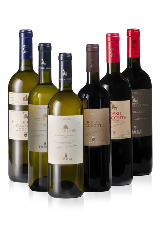 Tasca Regaleali Cantinetta Conte Weinset 6x0,75L alte Jahrgänge