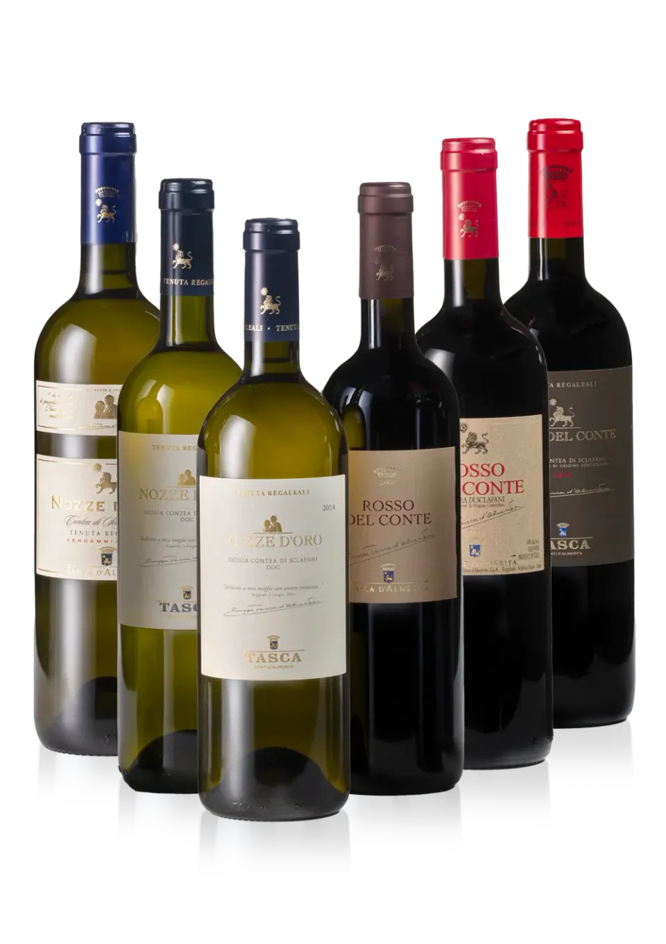 Tasca Regaleali Cantinetta Conte Weinset 6x0,75L alte Jahrgänge