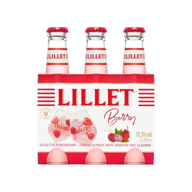 Lillet Berry Aperitif Ready to Drink 3x0,2L Erdbeere