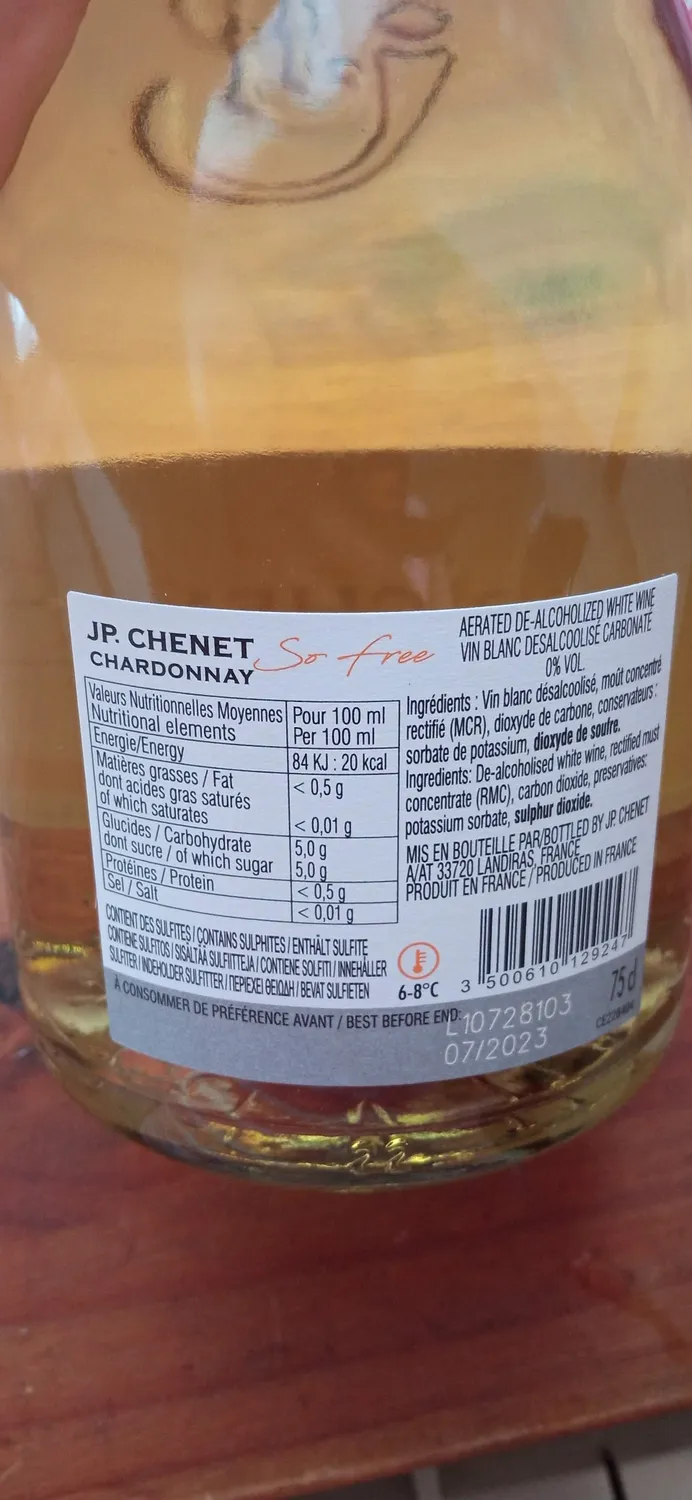 J.P. Chenet Free Chardonnay Sekt alkoholfrei 6x0,75L