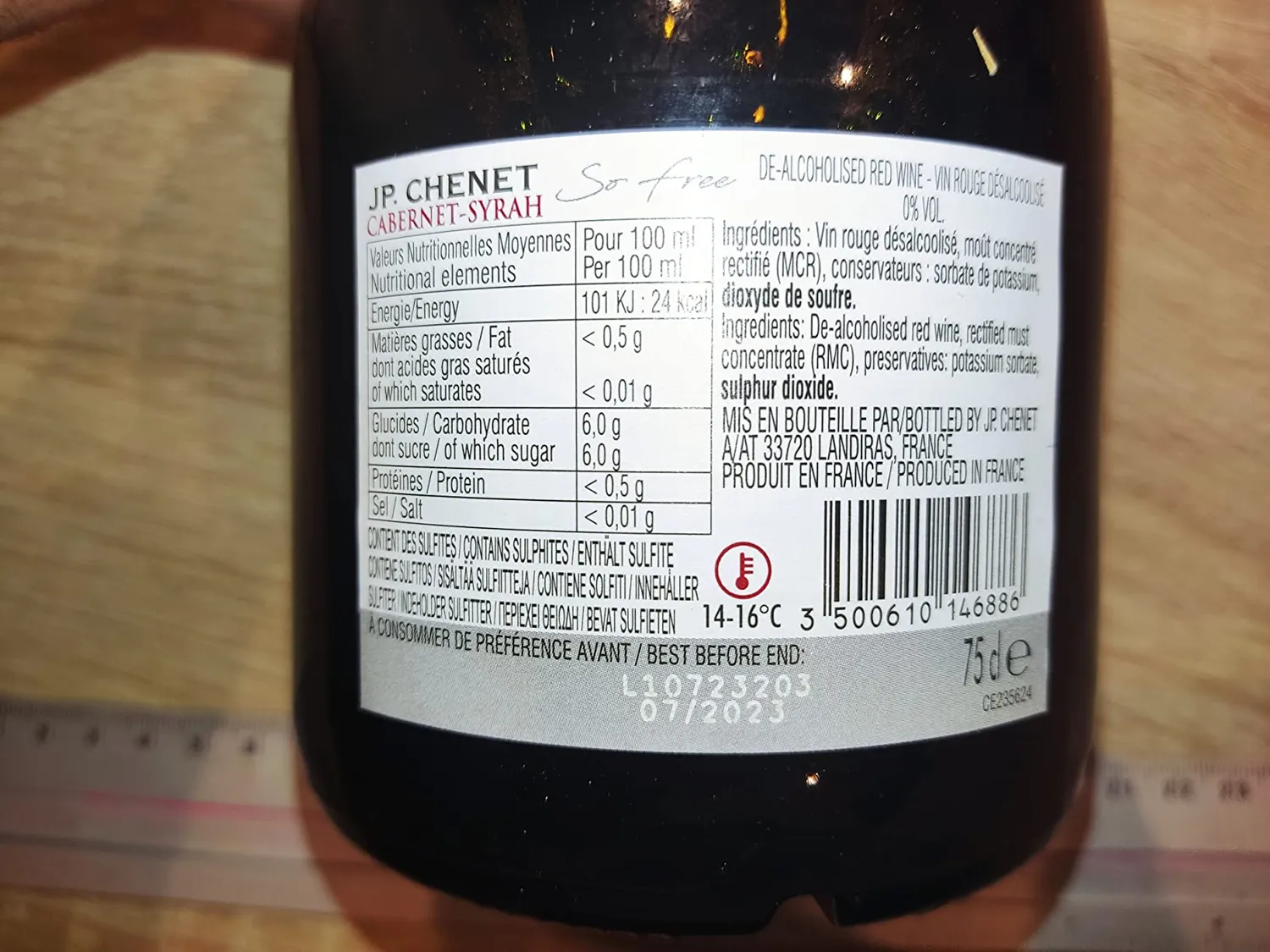 J.P. Chenet Free Cabernet Syrah Rotwein alkoholfrei 6x0,75L
