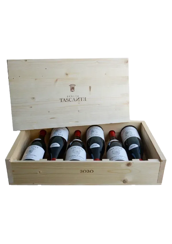 Tasca Tascante Le Contrade Nerello Mascalese Rotwein Holzkiste 6x0,75l