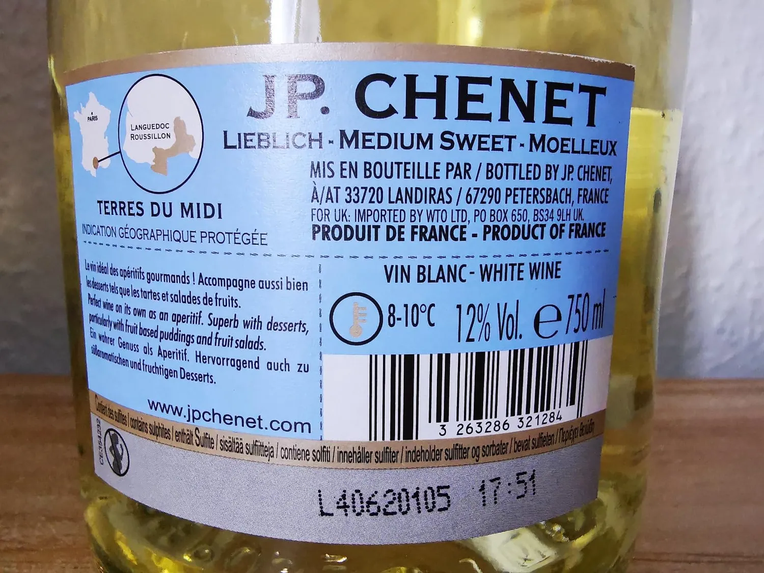 J.P. Chenet Delicious Weißwein 6x0,75 L lieblich