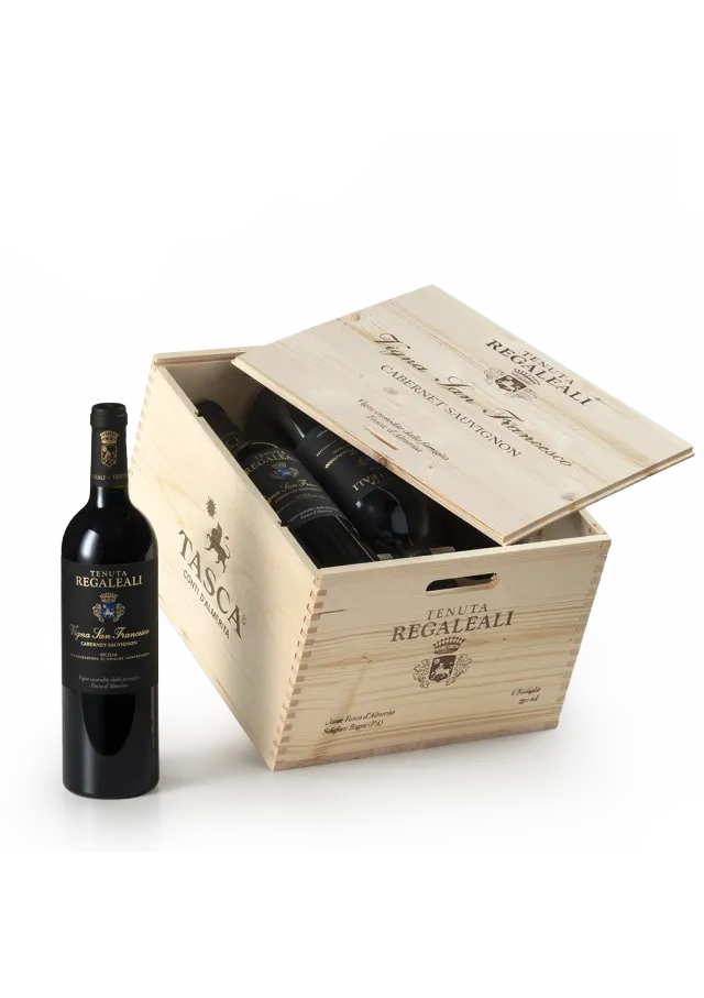 Tasca Vigna San Francesco Cabernet 2021 Holzkiste 6x0,75l