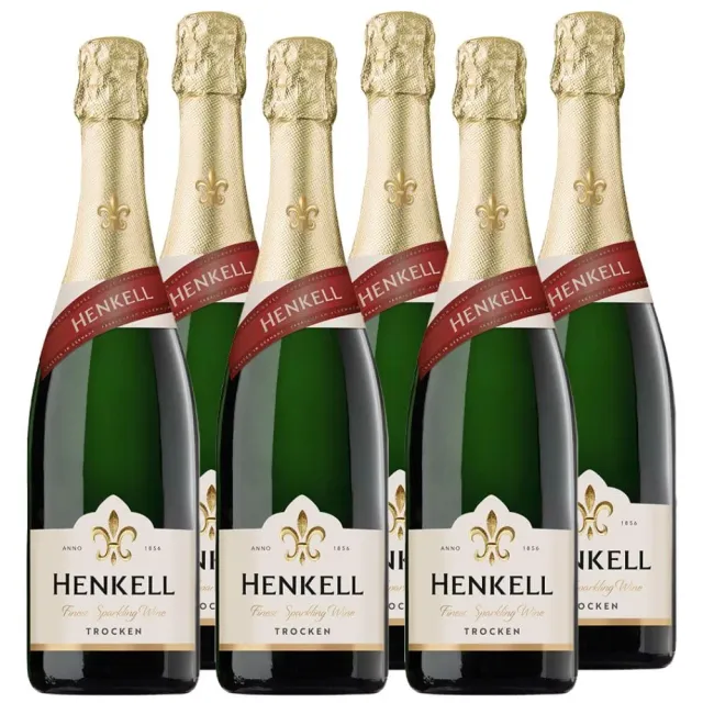Henkell Trocken Sekt 6 x 0,75 l Chardonnay-Cuvée fruchtig
