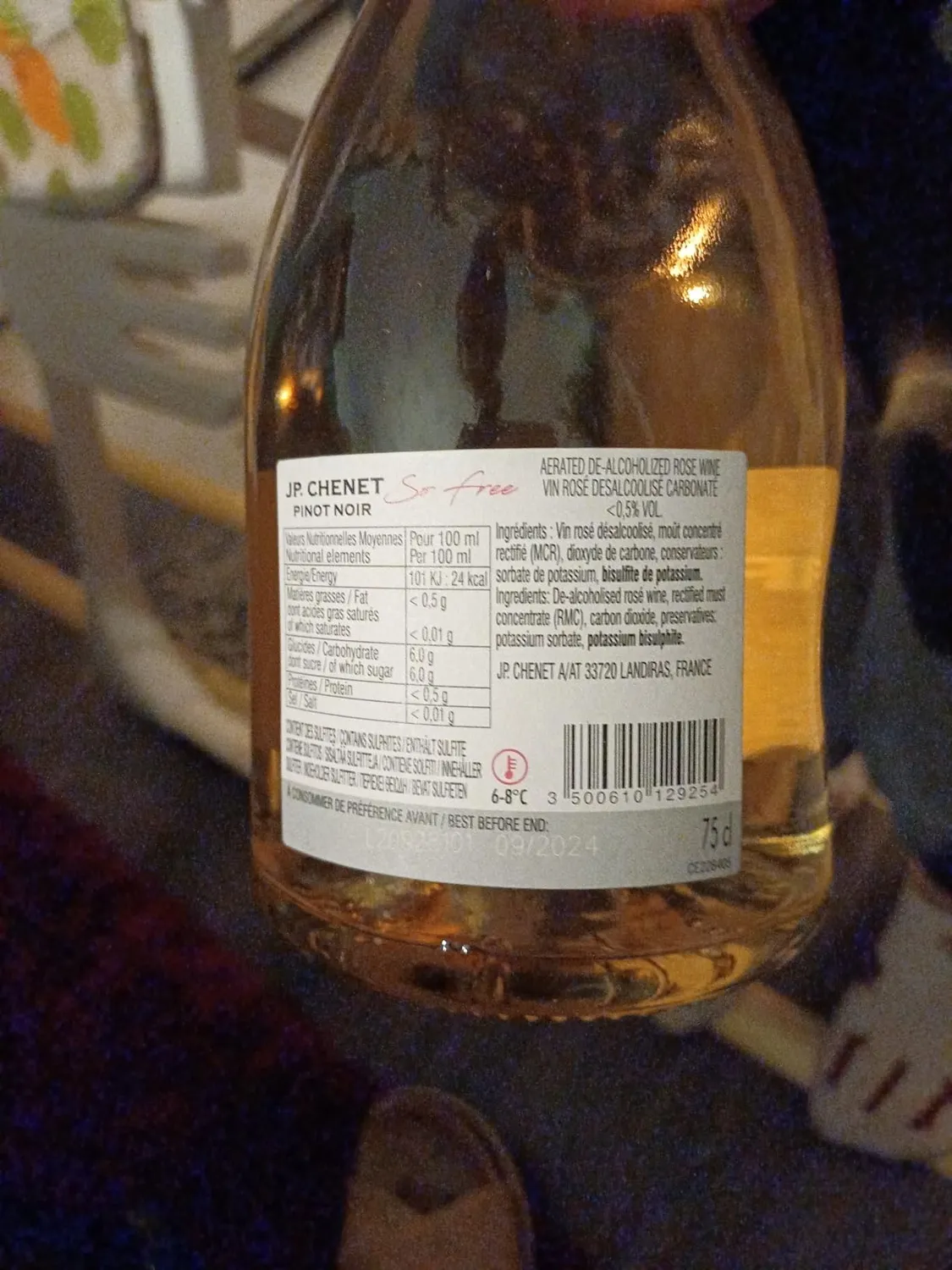 J.P. Chenet Free Pinot Noir Sekt alkoholfrei 6x0,75 l