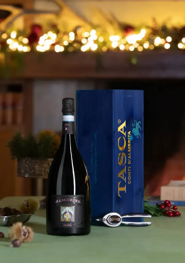 Tasca Regaleali Almerita Rosé Sekt Magnum 1,5l Holzkiste