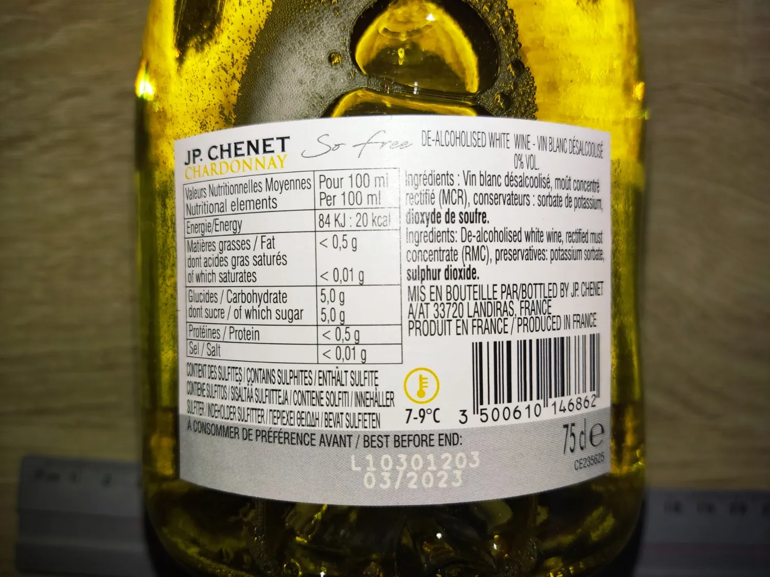 J.P. Chenet Free Chardonnay alkoholfrei 6x0,75L mild