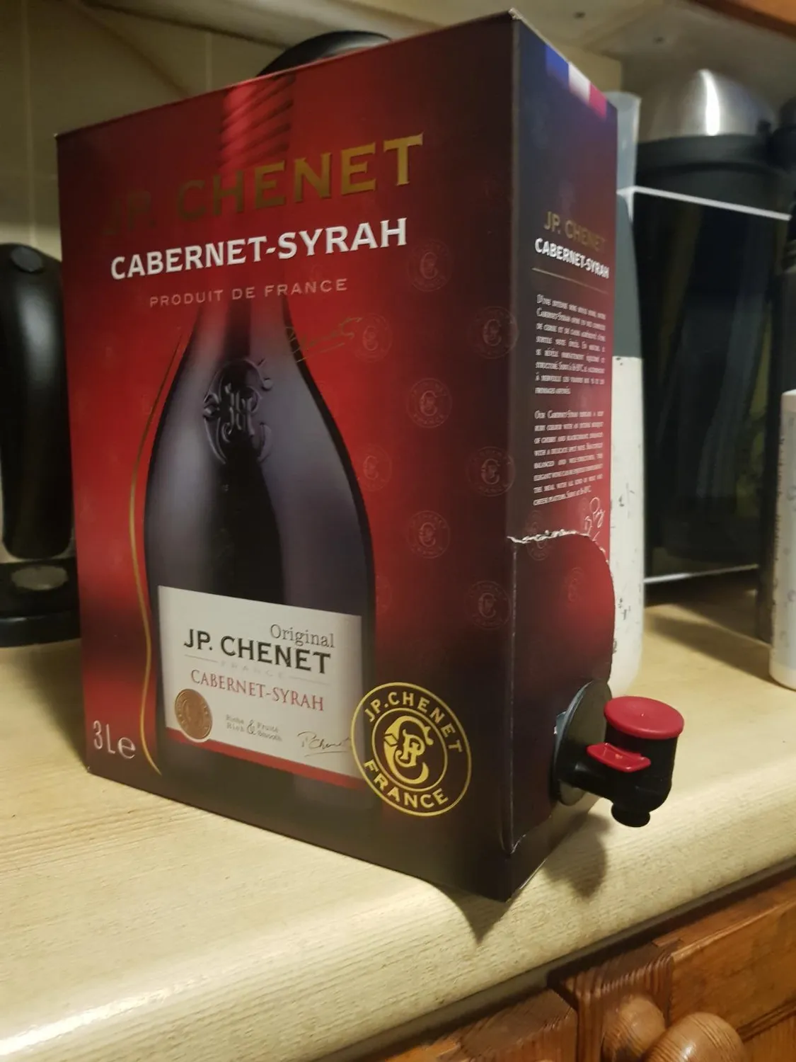 J.P. Chenet Original Cabernet Syrah Rotwein 3 l Bag-in-Box