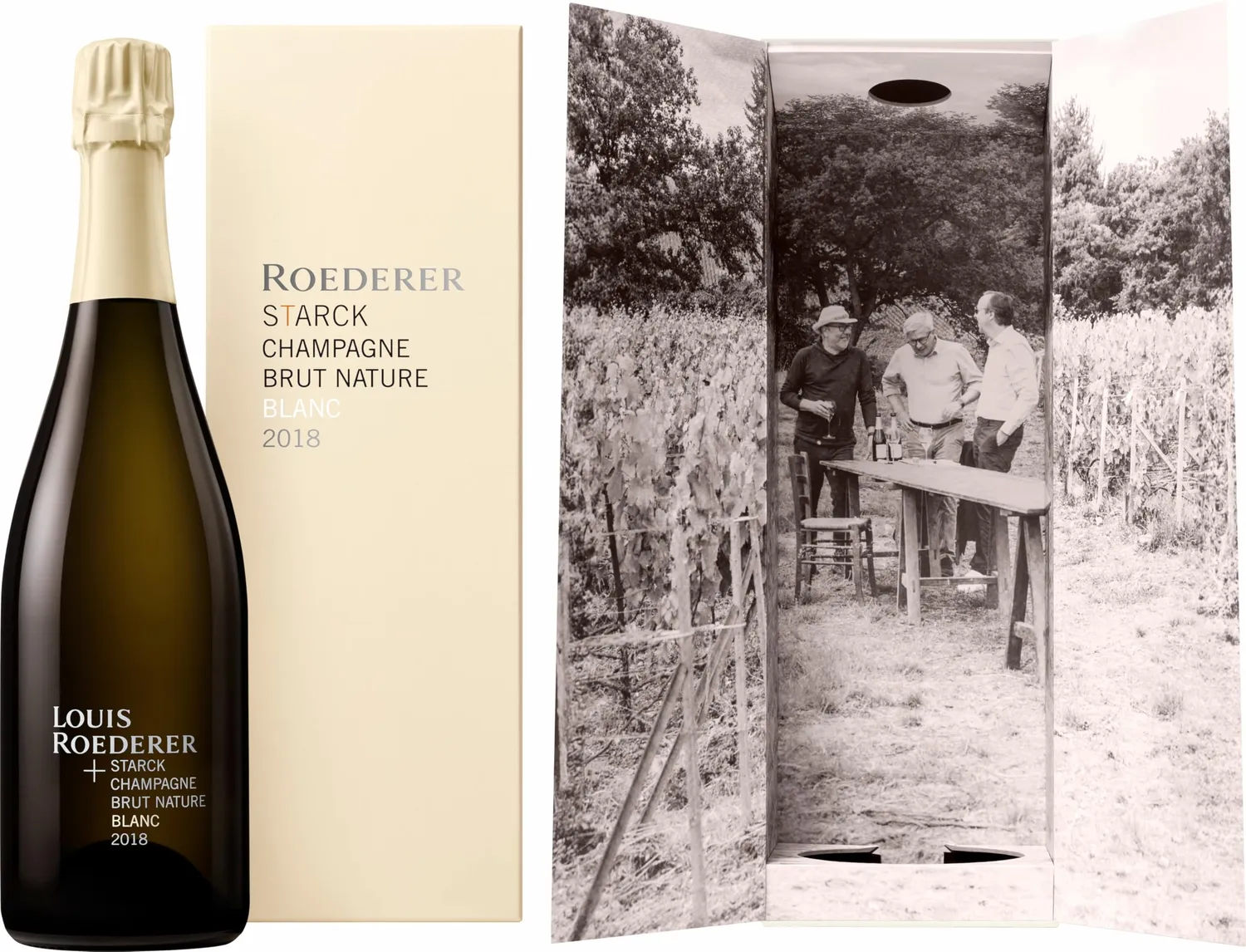 Louis Roederer Starck Brut Nature Blanc Champagner 0,75 l ohne Dosage