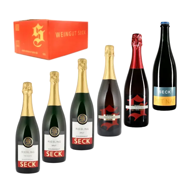 Weingut Seck Probepaket Winzersekt 5 Flaschen trocken brut