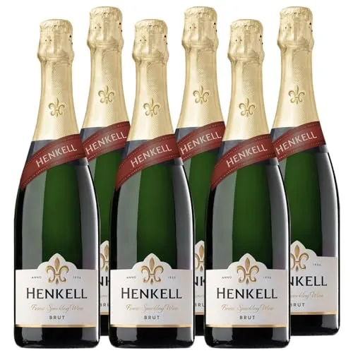 Henkell Brut Sekt 6 x 0,75 l Chardonnay-Cuvée elegant