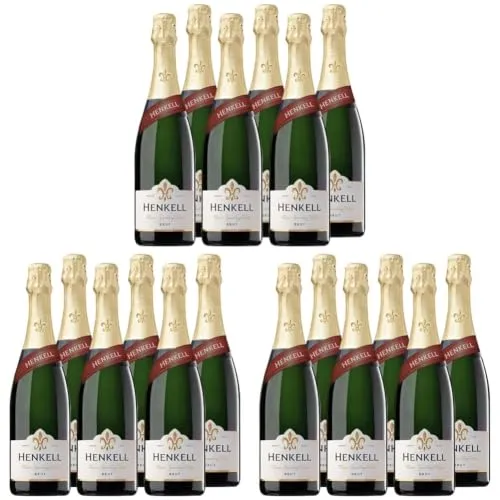 Henkell Brut Sekt 6 x 0,75 l Chardonnay-Cuvée elegant